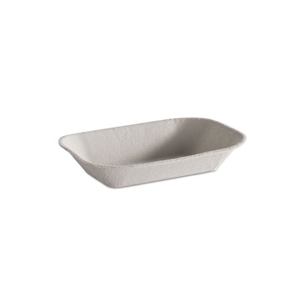 Huhtamaki Chinet, Savaday Molded Fiber Food Tray, Beige, 7x5, 4PK 10403CT - main